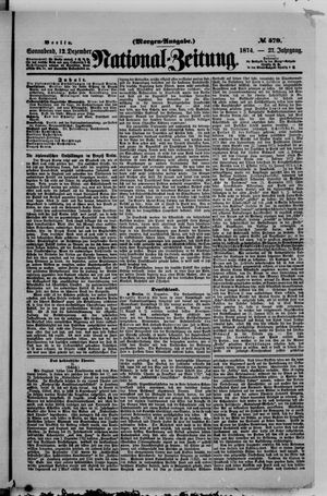 Nationalzeitung vom 12.12.1874