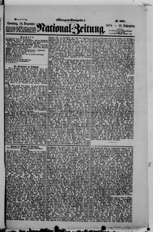 National-Zeitung vom 13.12.1874