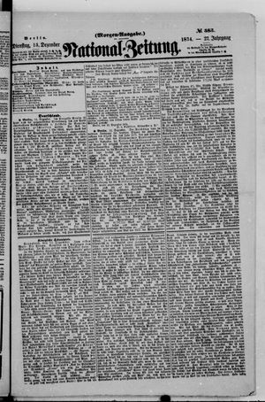 National-Zeitung vom 15.12.1874