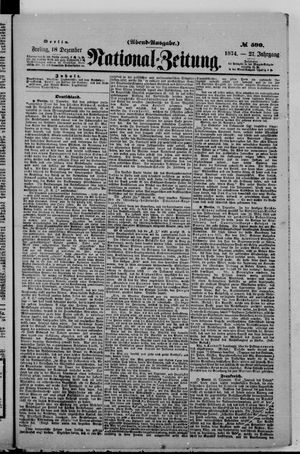 National-Zeitung vom 18.12.1874