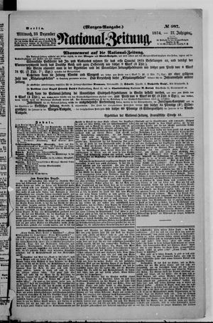 National-Zeitung vom 23.12.1874
