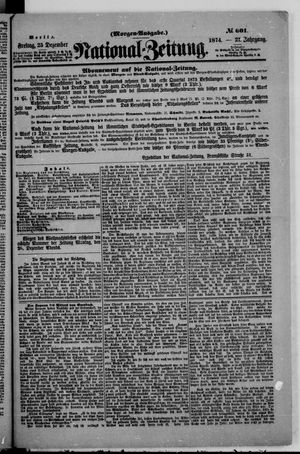 Nationalzeitung vom 25.12.1874