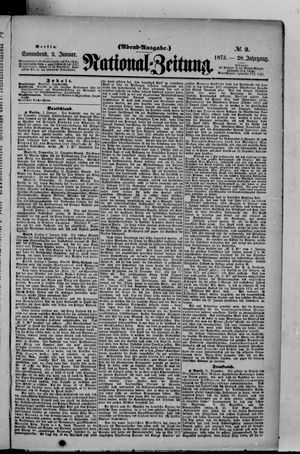 Nationalzeitung vom 02.01.1875