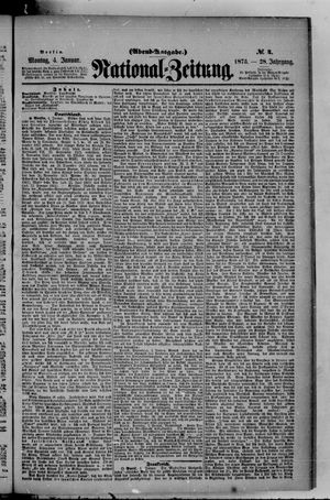 Nationalzeitung vom 04.01.1875