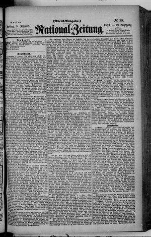 Nationalzeitung on Jan 8, 1875