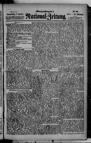 Nationalzeitung on Jan 9, 1875
