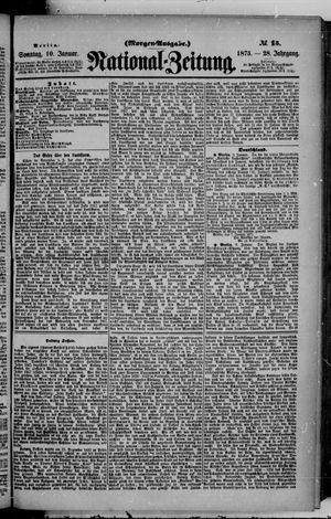 Nationalzeitung vom 10.01.1875