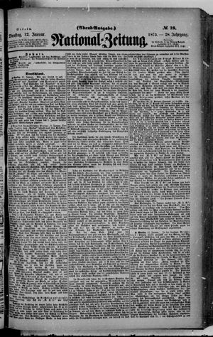 Nationalzeitung vom 12.01.1875