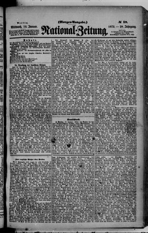 National-Zeitung vom 13.01.1875