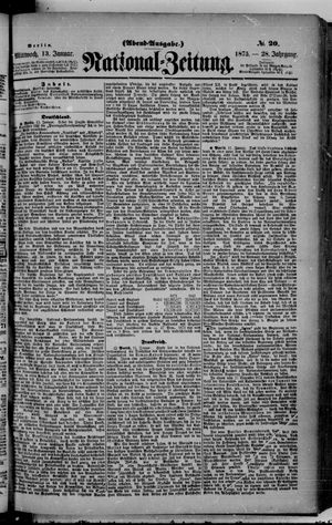 National-Zeitung vom 13.01.1875