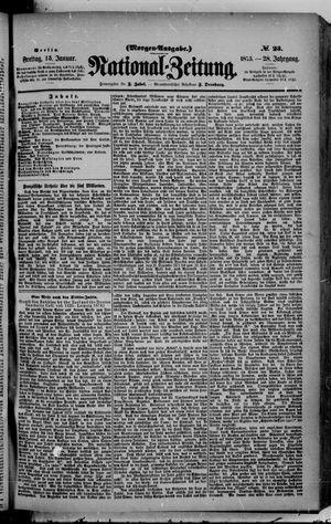 Nationalzeitung vom 15.01.1875