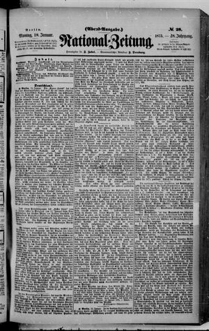 Nationalzeitung on Jan 18, 1875
