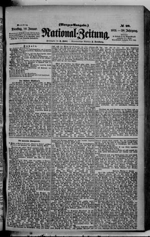 Nationalzeitung vom 19.01.1875