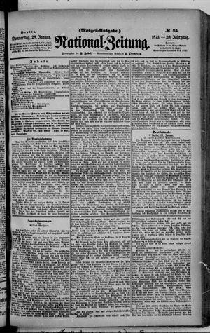 Nationalzeitung on Jan 28, 1875