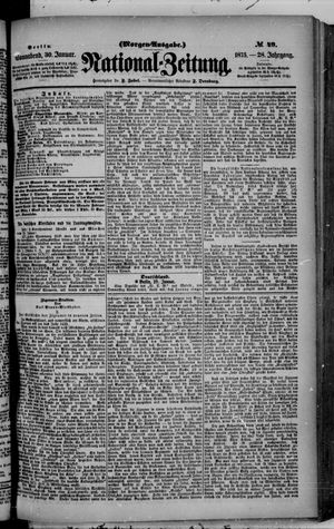 Nationalzeitung on Jan 30, 1875