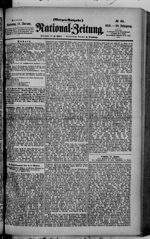 Nationalzeitung vom 31.01.1875