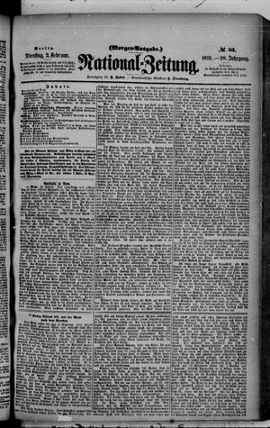 Nationalzeitung on Feb 2, 1875