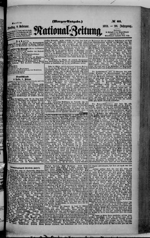 Nationalzeitung vom 09.02.1875