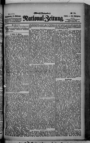 National-Zeitung on Feb 13, 1875