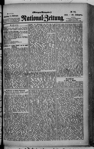 National-Zeitung vom 14.02.1875