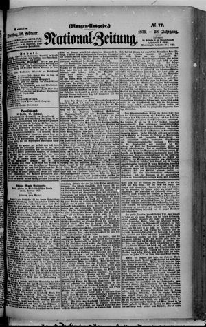 Nationalzeitung on Feb 16, 1875