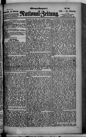 Nationalzeitung on Feb 20, 1875