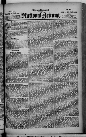 Nationalzeitung vom 21.02.1875