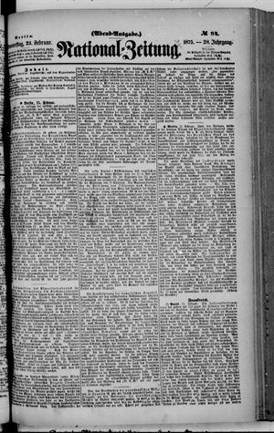 Nationalzeitung vom 25.02.1875