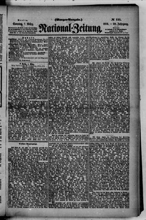 Nationalzeitung vom 07.03.1875
