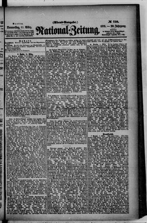 Nationalzeitung vom 11.03.1875