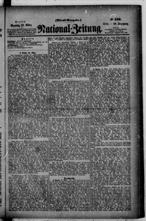 Nationalzeitung vom 22.03.1875