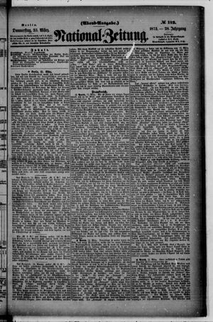 Nationalzeitung vom 25.03.1875