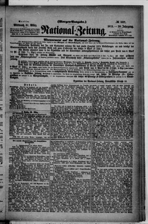 Nationalzeitung vom 31.03.1875
