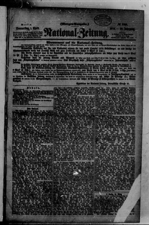 Nationalzeitung vom 01.04.1875