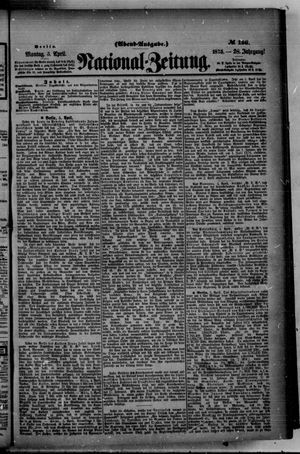 Nationalzeitung vom 05.04.1875