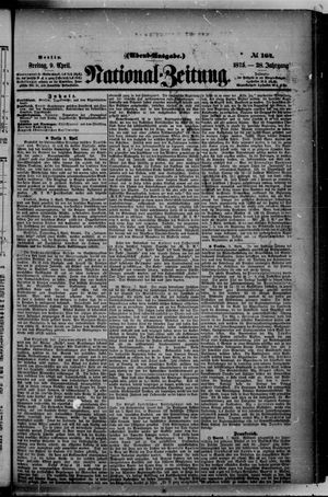 Nationalzeitung vom 09.04.1875