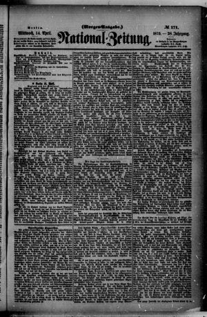 Nationalzeitung on Apr 14, 1875