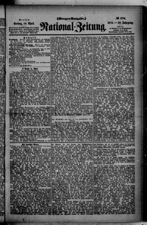 Nationalzeitung vom 16.04.1875