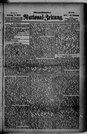 National-Zeitung vom 18.04.1875