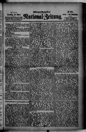 Nationalzeitung on Apr 20, 1875