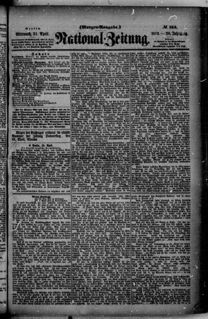 Nationalzeitung vom 21.04.1875