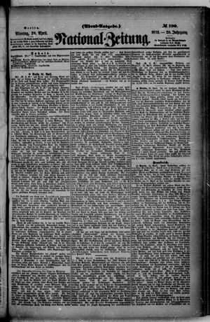 Nationalzeitung vom 26.04.1875