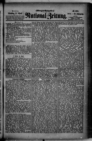 Nationalzeitung vom 27.04.1875