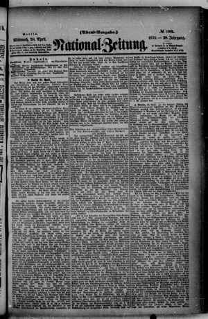 National-Zeitung vom 28.04.1875