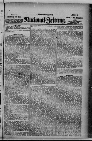 Nationalzeitung on May 12, 1875