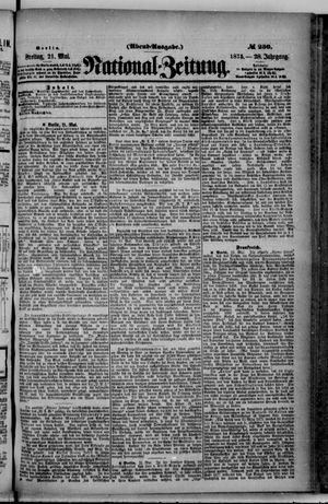 Nationalzeitung vom 21.05.1875