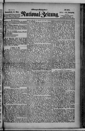 Nationalzeitung vom 22.05.1875