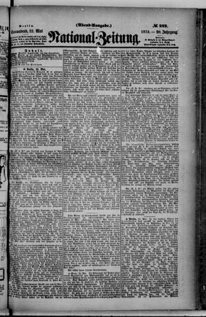 Nationalzeitung vom 22.05.1875