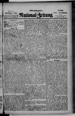 Nationalzeitung vom 05.06.1875
