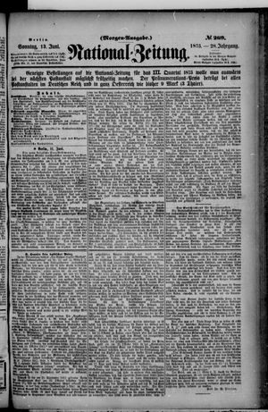 Nationalzeitung on Jun 13, 1875